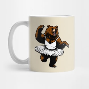 Bear dancing fiercely Mug